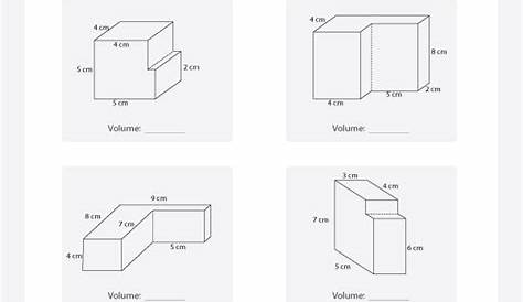 volume of shapes worksheet pdf