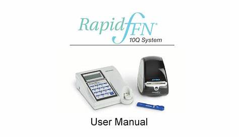 HOLOGIC RAPID FFN 10Q USER MANUAL Pdf Download | ManualsLib