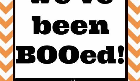 you ve been booed printable black and white