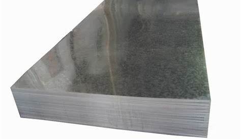 galvanized sheet size chart