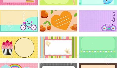 cute name tag background design - Clip Art Library