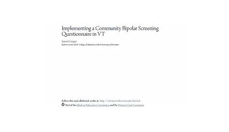 Printable bipolar screening Templates to Submit Online in PDF | medical