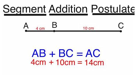 segment addition postulate equation