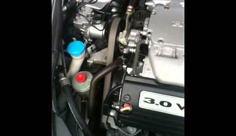 06 Honda Accord power steering pump noise? - YouTube