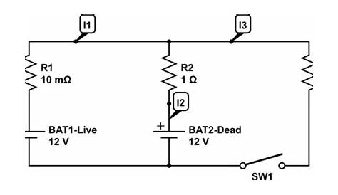 batteries - How does a dead battery look in a circuit? - Electrical