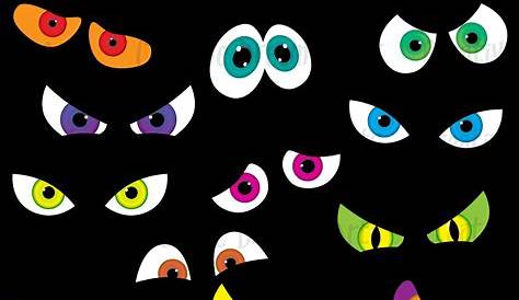 Spooky Eyes Clipart Instant Download | Etsy in 2021 | Spooky eyes