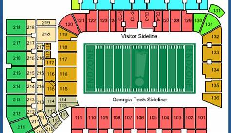georgia tech stadium seating chart