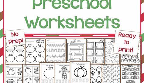 Fall Preschool Worksheets | Fall preschool worksheets, Preschool worksheets, Math activities