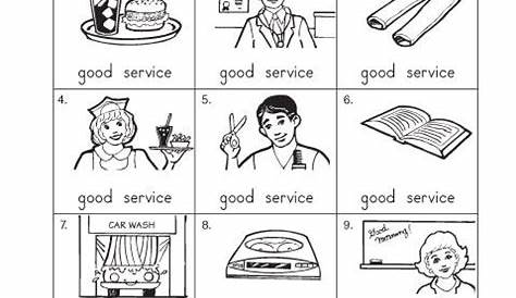 goods and services 2nd grade worksheet