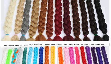 hair braiding color chart