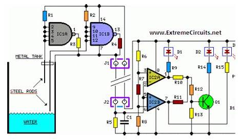 bath full indicator circuit diagram