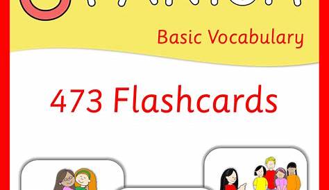 Free Printable Spanish Flashcards With Pictures Pdf