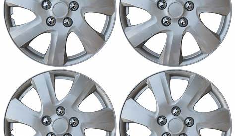 NEW SET of 4 Hub Caps Fits TOYOTA CAMRY 15" Universal ABS Silver Wheel