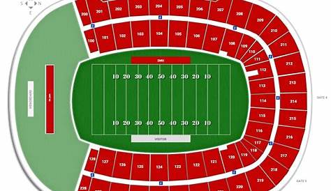 ford stadium seating chart