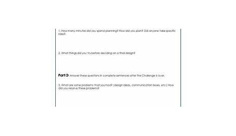 marshmallow challenge worksheet pdf