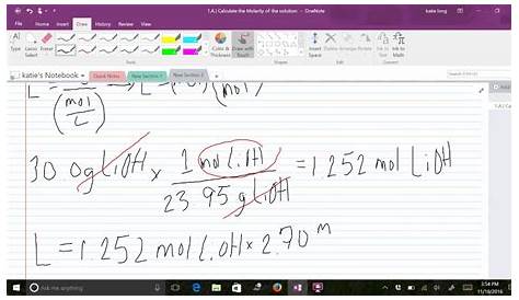 Molarity and Dilution Worksheet - YouTube