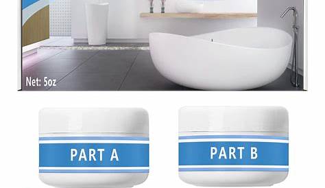 Bathtub Repair Kit 5oz White for Repairing Bathtubs, Ceramic Tiles