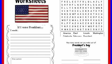 match the presidents worksheet printable