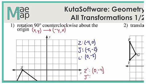 geometry area calculations kuta