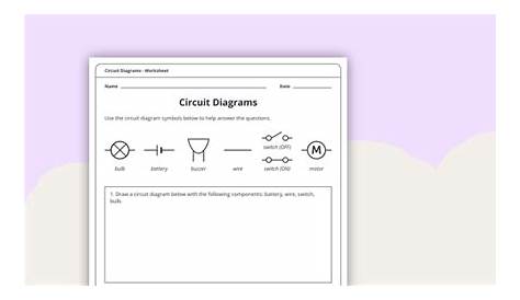 Circuit Diagrams Worksheet Teaching Resource | Teach Starter