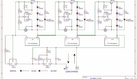 multiple battery charger circuit diagram