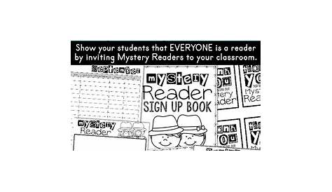 mystery reader ideas for kindergarten