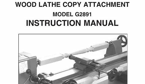Grizzly G1174 Copy Wood Lathe Owner Manual
