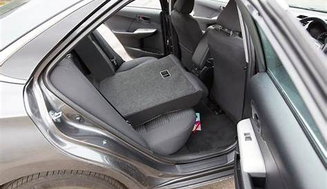 2018 toyota camry back seat fold down from inside