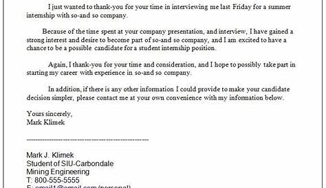 thank you letter to recruiter for arranging interview sample