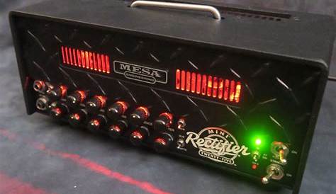 Mesa Boogie Mini Rectifier 25 Blackout Red Lights EU / UK Plug + Case