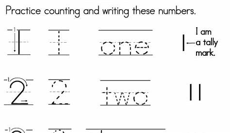 Number Worksheets - Sight Words, Reading, Writing, Spelling & Worksheets