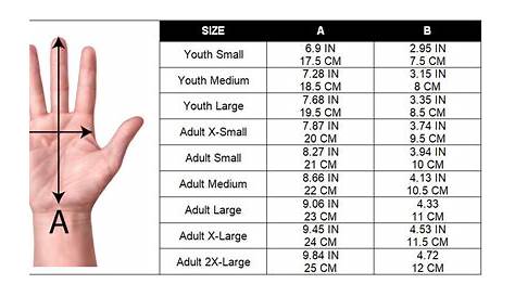 SIZING - Varsity Gloves