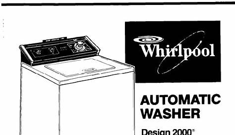 whirlpool stackable washer and dryer manual