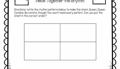 Rhythm Worksheets For Kindergarten - Maths Worksheets For Primary School