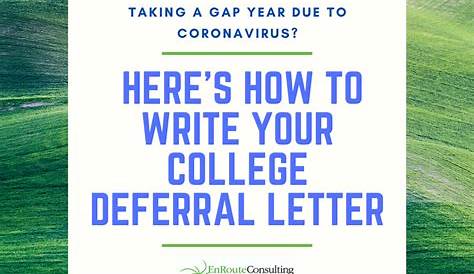 Taking a Gap Year Due to Coronavirus? Here's How To Write Your College