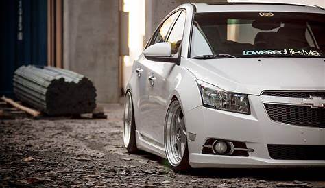 Stanced Chevy Cruze On Classic Style Custom Wheels Car Wheels Diy, Custom Wheels, Wheels And