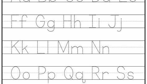 printable letters to trace