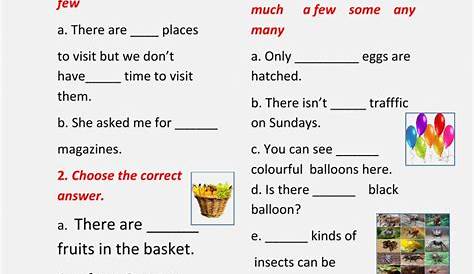 Determiners interactive worksheet for Grade 7. You can do the exercises