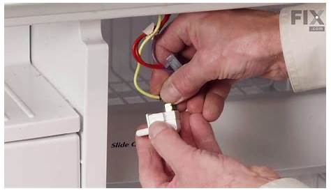 GE Refrigerator Repair - How to Replace the Light Switch - YouTube