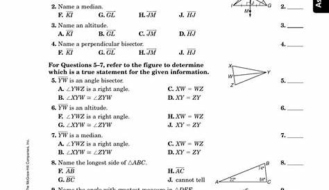glencoe mcgraw-hill worksheet answers math