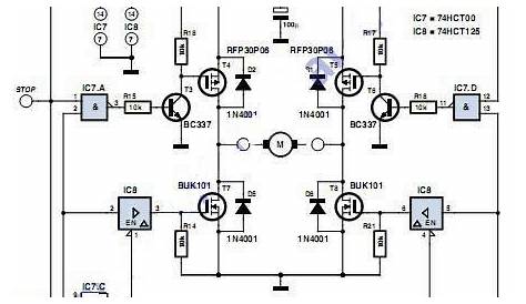 zBot :10-A Power Stage for DC Motor Circuit Diagram | Electronic