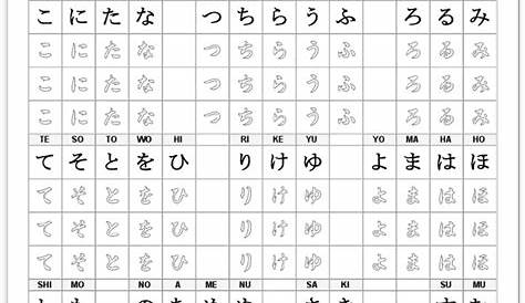hiragana practice worksheet