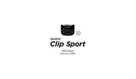 sandisk sport clip manual