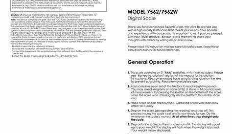 TAYLOR 7562 INSTRUCTION MANUAL Pdf Download | ManualsLib