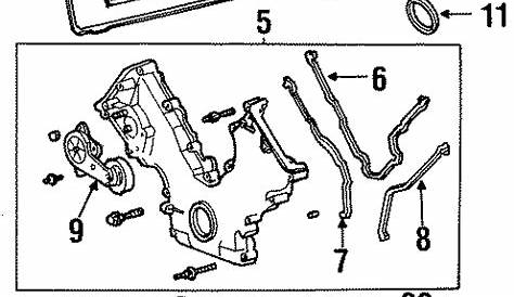 Lincoln Town Car Gasket. VALVE. Cover. ROCKER ARM. Engine - F6AZ6584AA