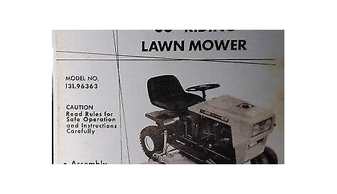 sears manual lawn mower