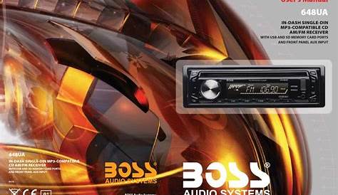 boss audio systems 628ua owner manual