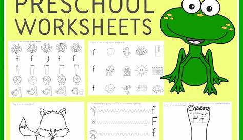 preschool letter f worksheet