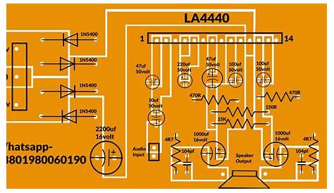 4440 ic mono amplifier circuit diagram