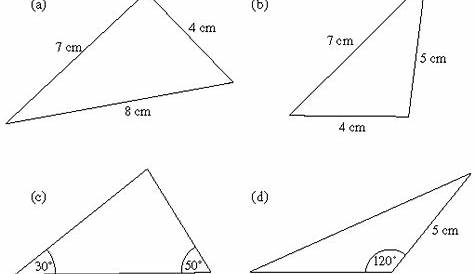 drawing triangles with given angles worksheet - terrancepanahon